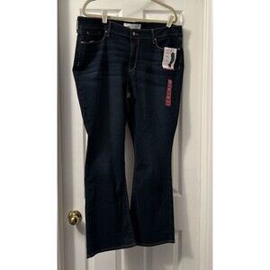 Levi’s 20S Simply Stretch Shaping Mid-Rise Bootcut Dark Wash Jeans W35 L30 NWT
